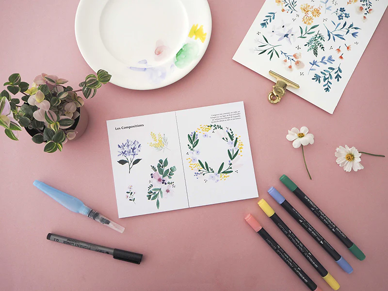 KIT MKMI - Apprendre à dessiner les fleurs - Image 2