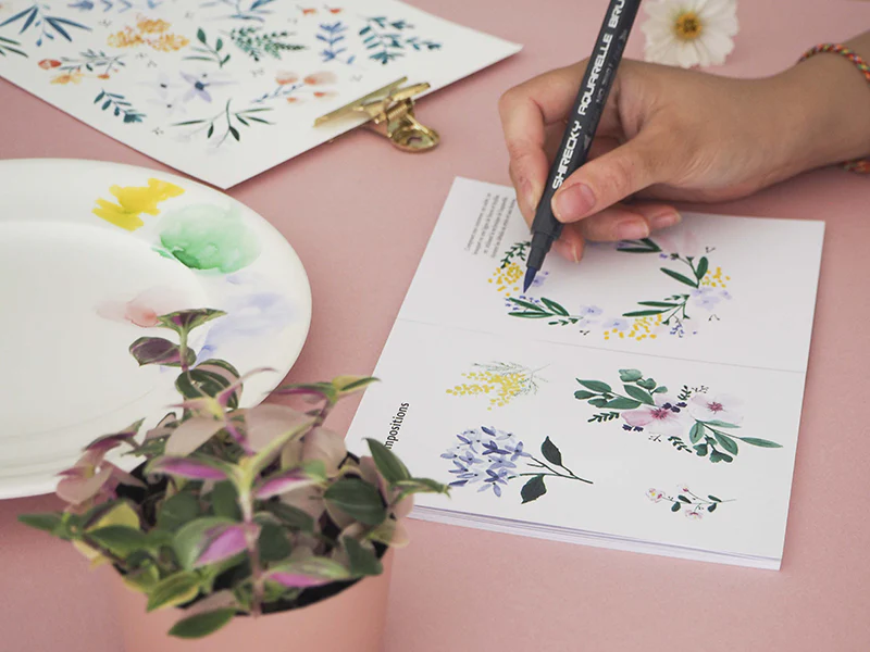 KIT MKMI - Apprendre à dessiner les fleurs - Image 3