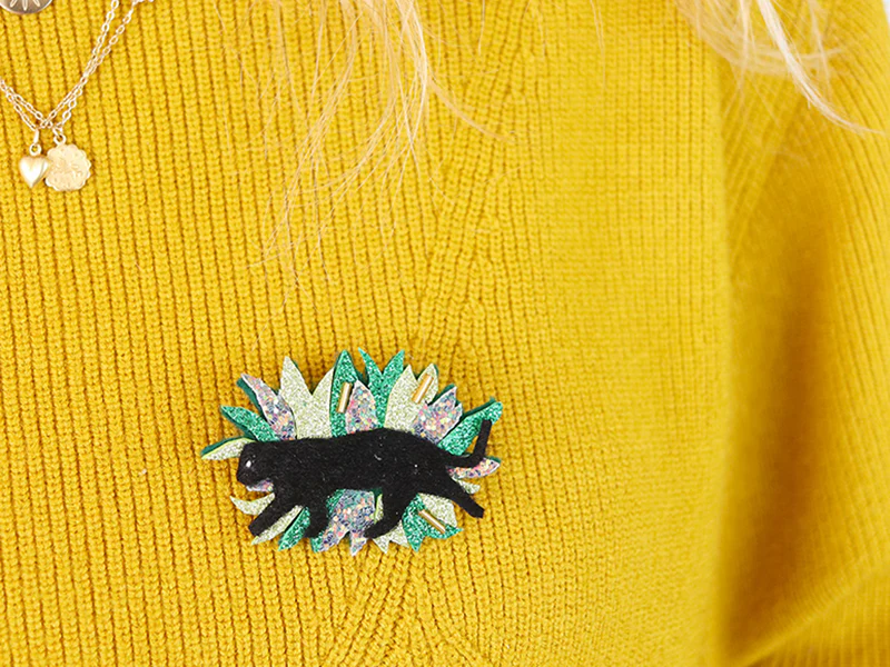 Kit MKMI - Ma broche multi-matières panthère - Image 3