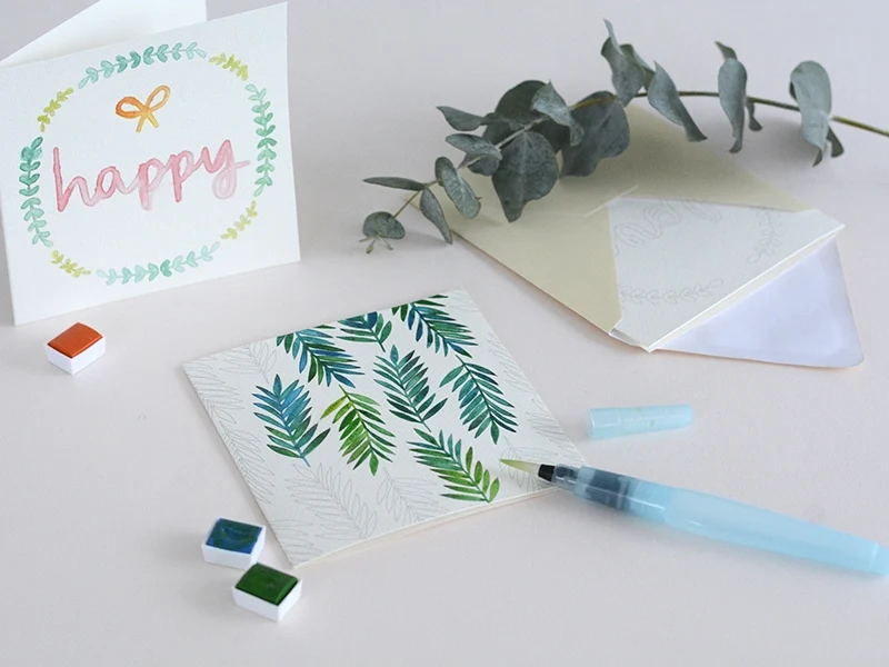 Kit MKMI - Mes cartes à l'aquarelle - DIY - Image 3