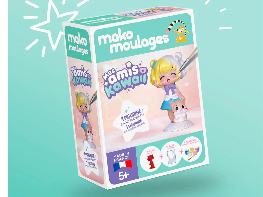 La fille et son hamster Kawaii - Mako moulages - Image 2