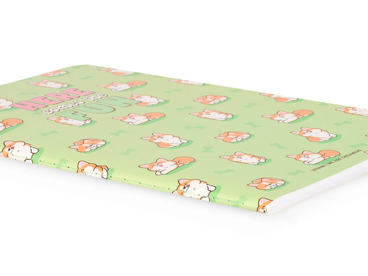 Cahier ligné Corgi "Here comes the fun" A5 - Legami - Image 3