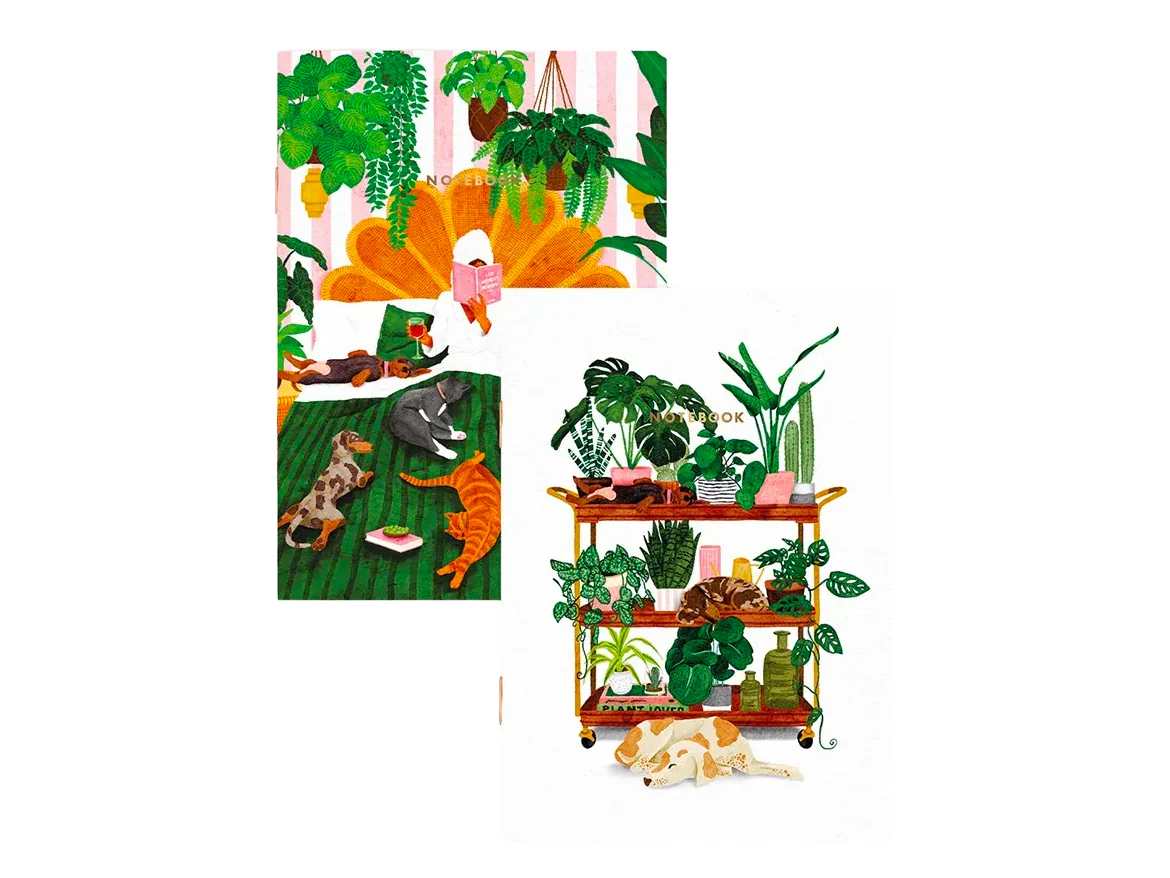 Duo de carnets Life with Pets & Plants A6 - ATWS