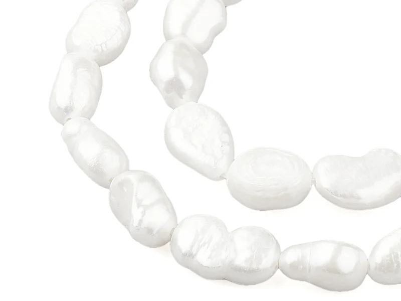Lot de 10 perles de culture - forme irrégulière - 8 à 14 mm - Image 2