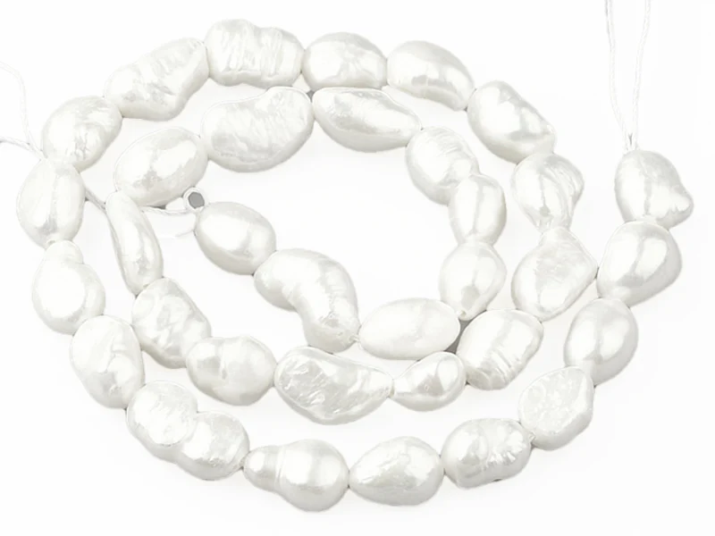 Lot de 10 perles de culture - forme irrégulière - 8 à 14 mm - Image 3