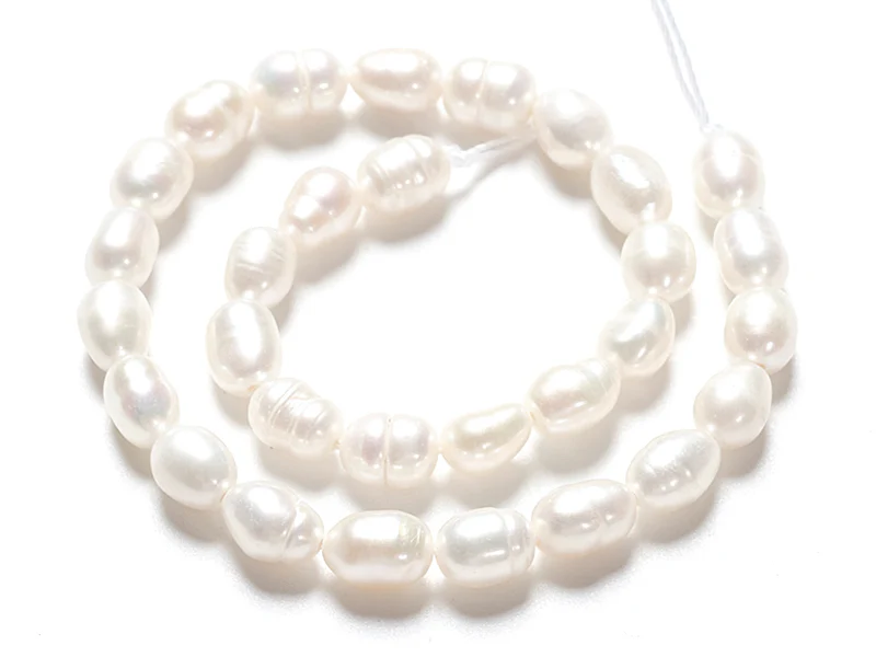 Lot de 20 perles de culture - forme grain de riz - 4 à 6 mm - Image 3