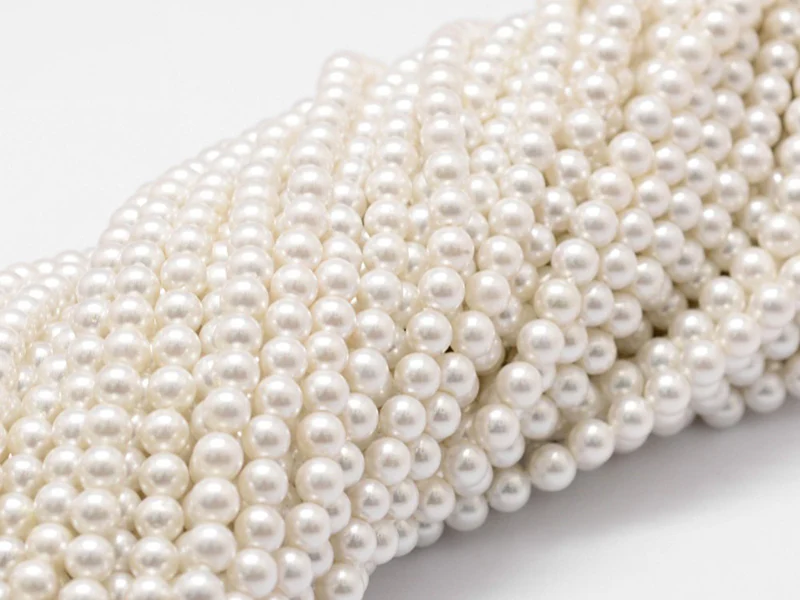 Lot de 20 perles effet culture rondes - 4 mm - Image 3