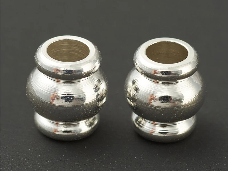 Lot de 20 perles intercalaires colonne en laiton - Flash argent 925 - Image 2