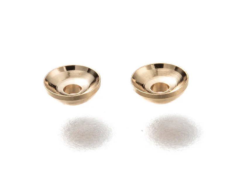 Lot de 20 perles intercalaires forme cloche en laiton - Doré à l'or fin