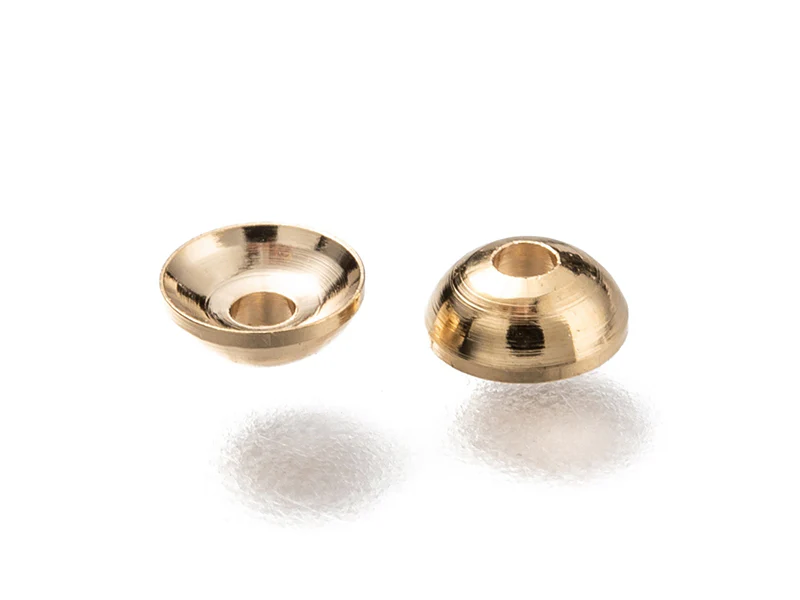 Lot de 20 perles intercalaires forme cloche en laiton - Doré à l'or fin - Image 2