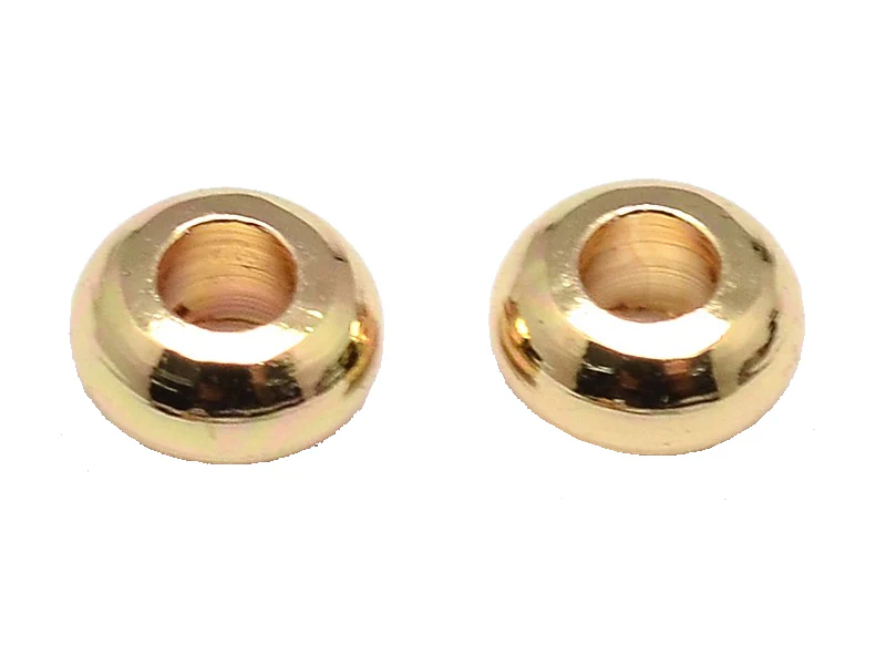 Lot de 20 perles intercalaires rondes - Doré