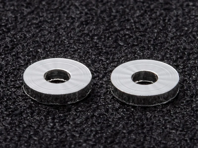Lot de 20 perles intercalaires rondes en laiton - Flash argent 925 - Image 2