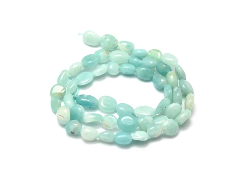 Lot de 20 perles pépites - Amazonite naturelle - Image 2