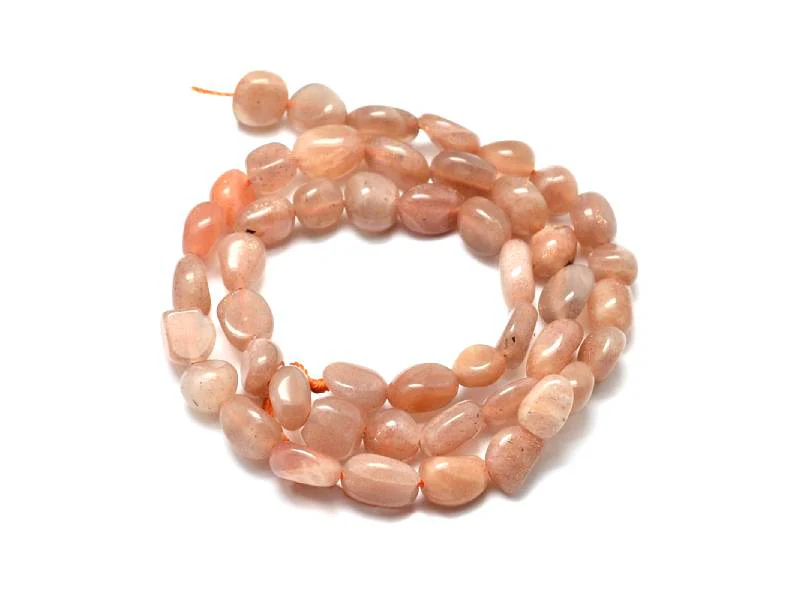 Lot de 20 perles pépites - Pierre de soleil - Image 2