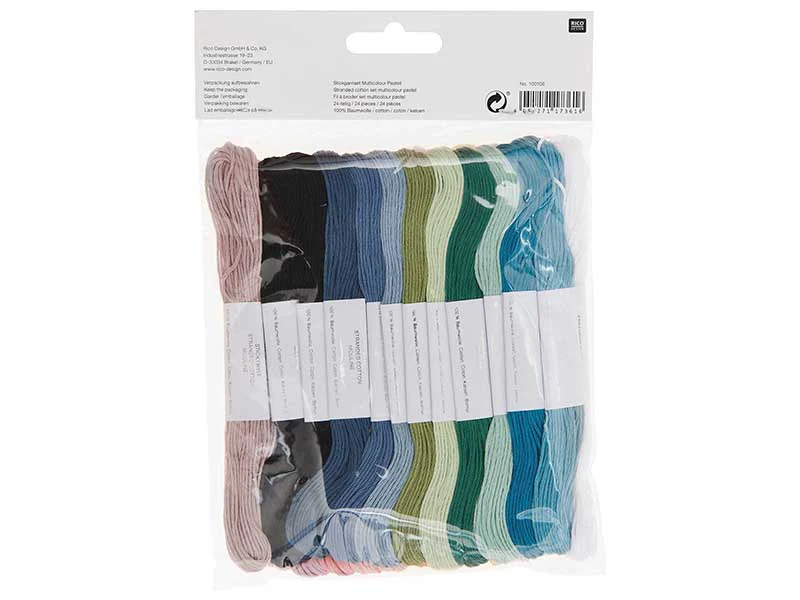Lot de 24 Fils à broder – Set pastel - Image 2