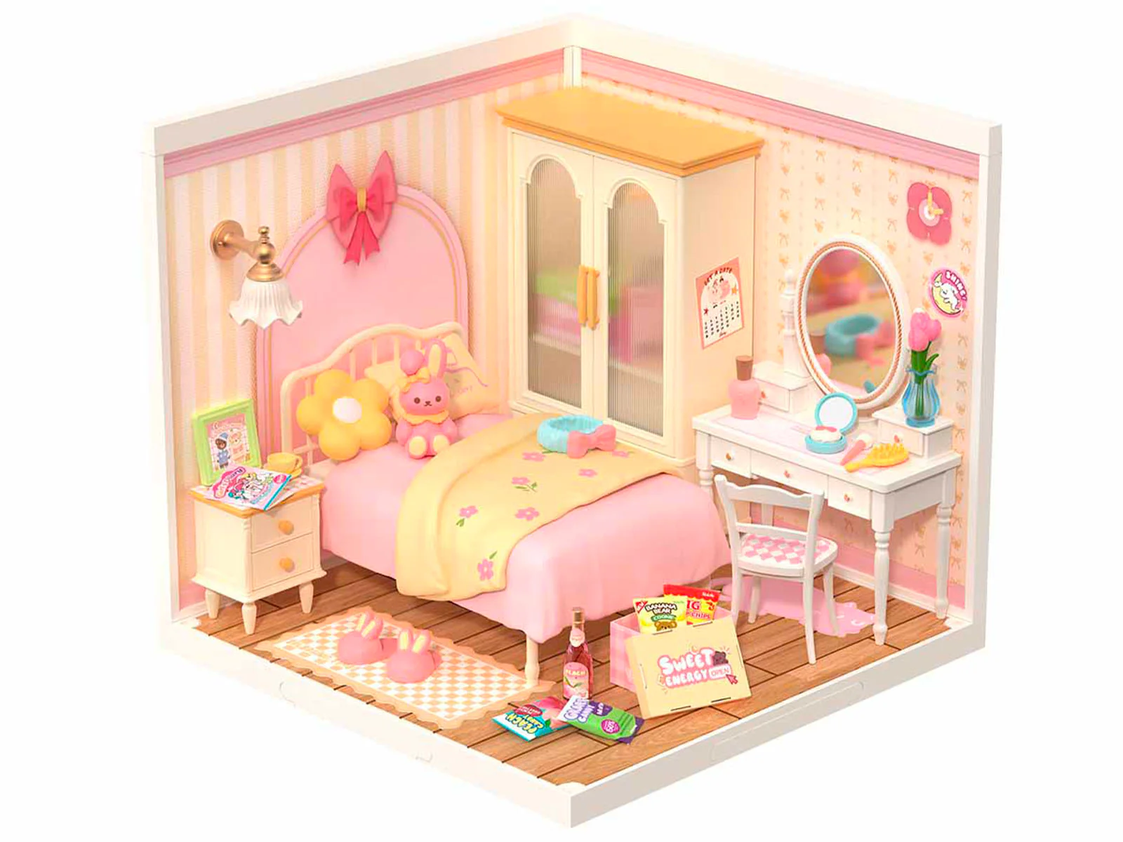 Maquette Adorable chambre rose - Robotime