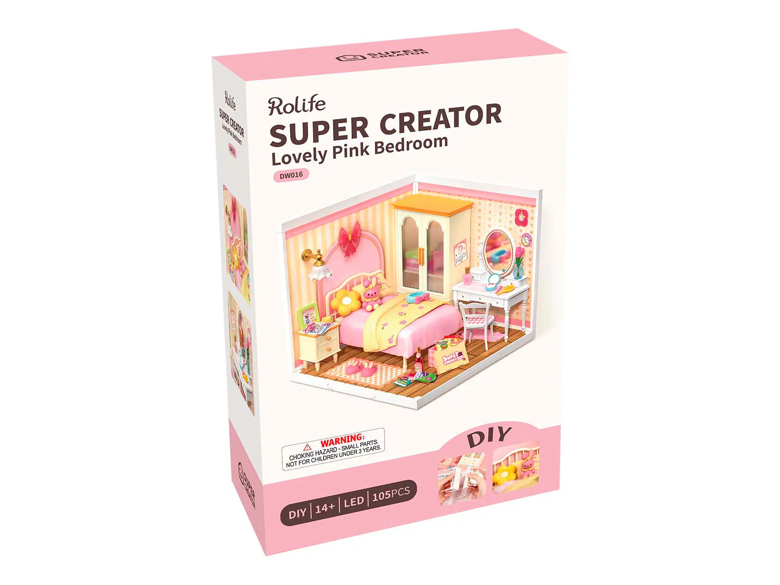 Maquette Adorable chambre rose - Robotime - Image 6
