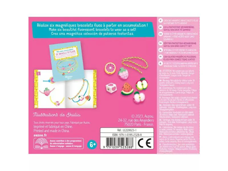 Ma mini accumulation de bracelets fluos - Auzou - Image 2
