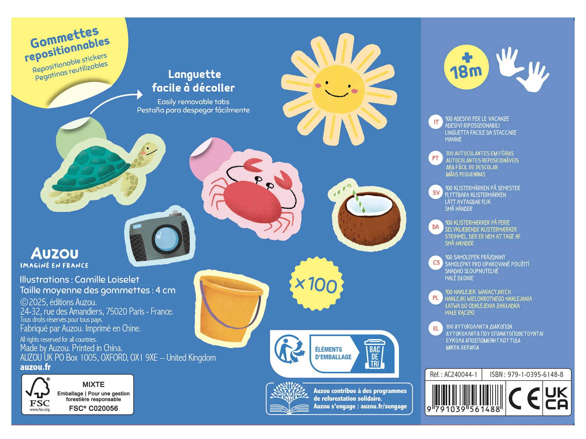 Ma pochette de 100 gommettes – En vacances - Image 4