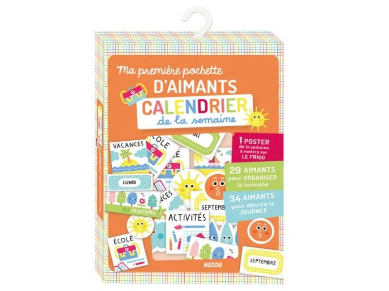 Ma première pochette d'aimants - Calendrier de la semaine