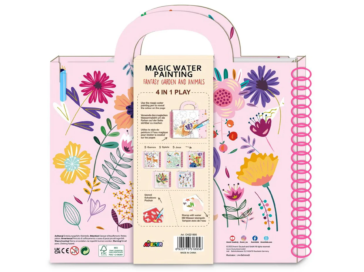 Kit de peinture à l'eau magique - jardin fantastique et animaux - Avenir - Image 2