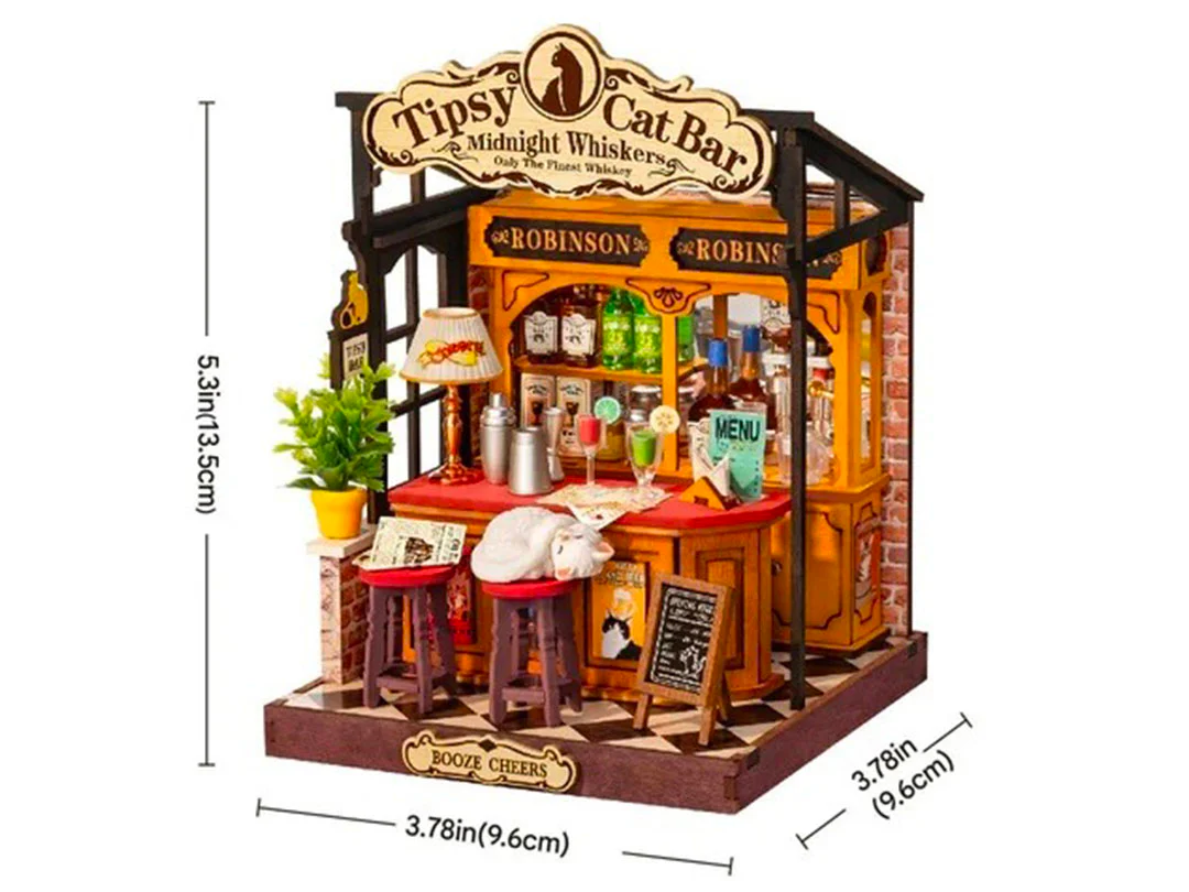 Maquette Bar Tipsy Cat - Robotime - Image 5