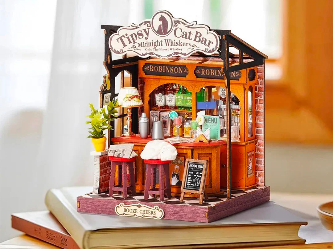 Maquette Bar Tipsy Cat - Robotime - Image 6
