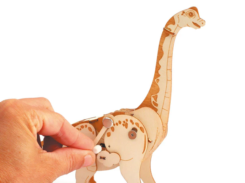 Maquette en bois 3D mécanique diplodocus - Image 2