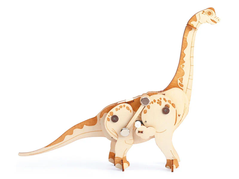 Maquette en bois 3D mécanique diplodocus - Image 3