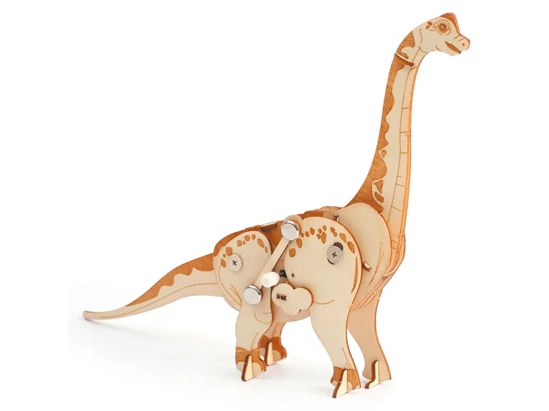 Maquette en bois 3D mécanique diplodocus - Image 4
