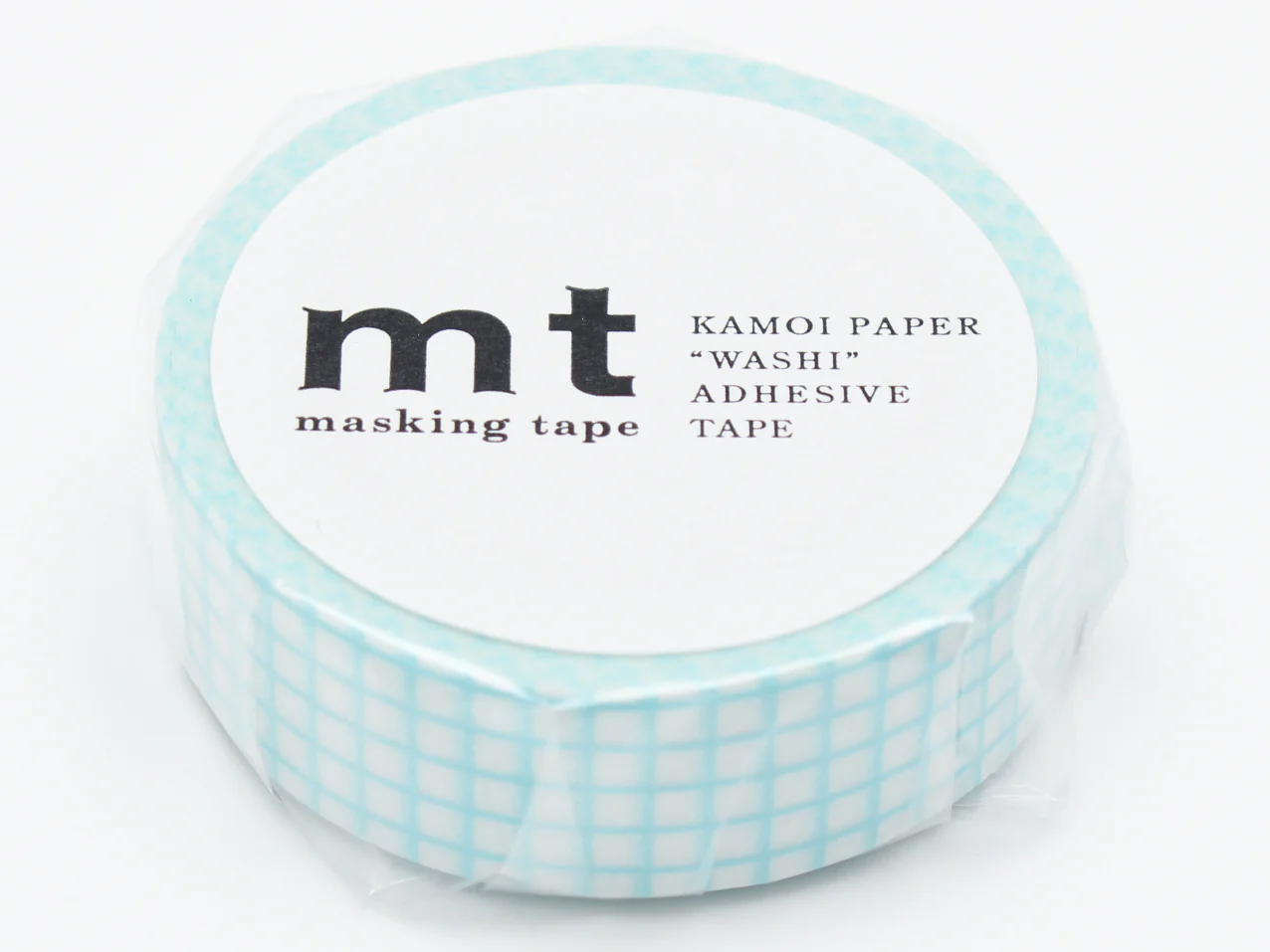 Masking Tape MT Motif quadrillage aqua - Scrapbooking - Image 3