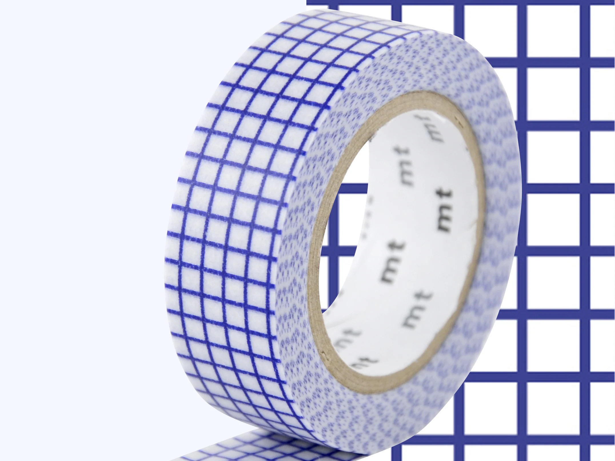 Masking Tape MT Motif quadrillage bleu - Scrapbooking - Image 2