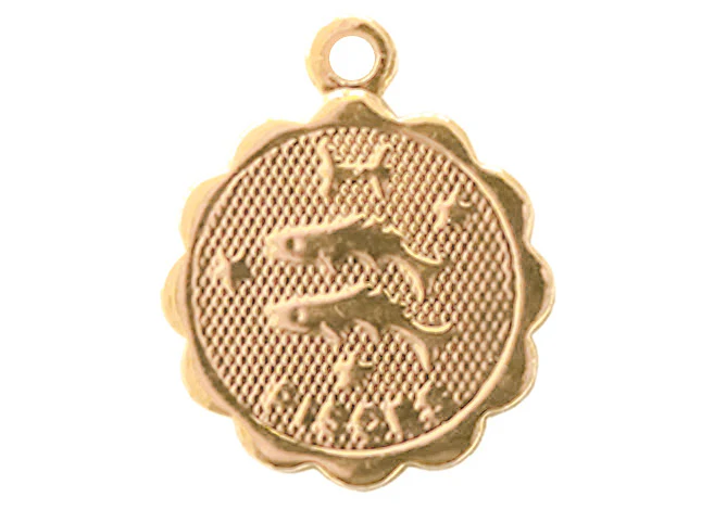 Médaille astro OR FIN - Poissons