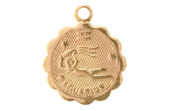 Médaille astro OR FIN - Verseau