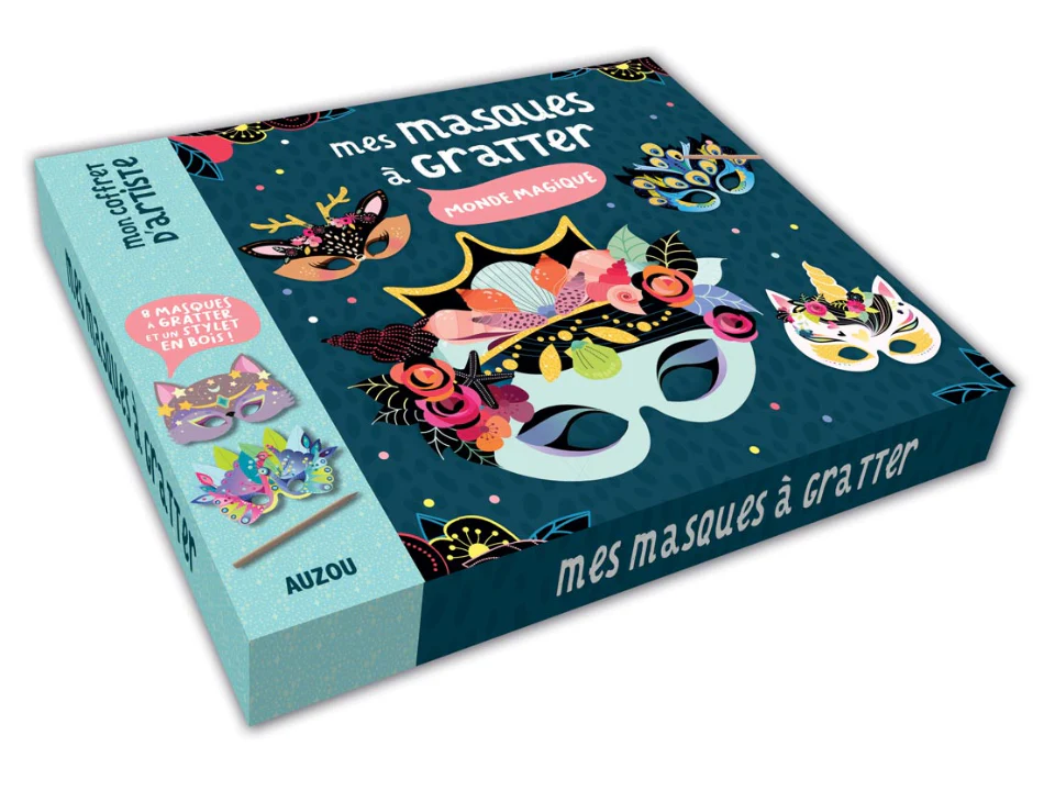 Coffret mes masques à gratter