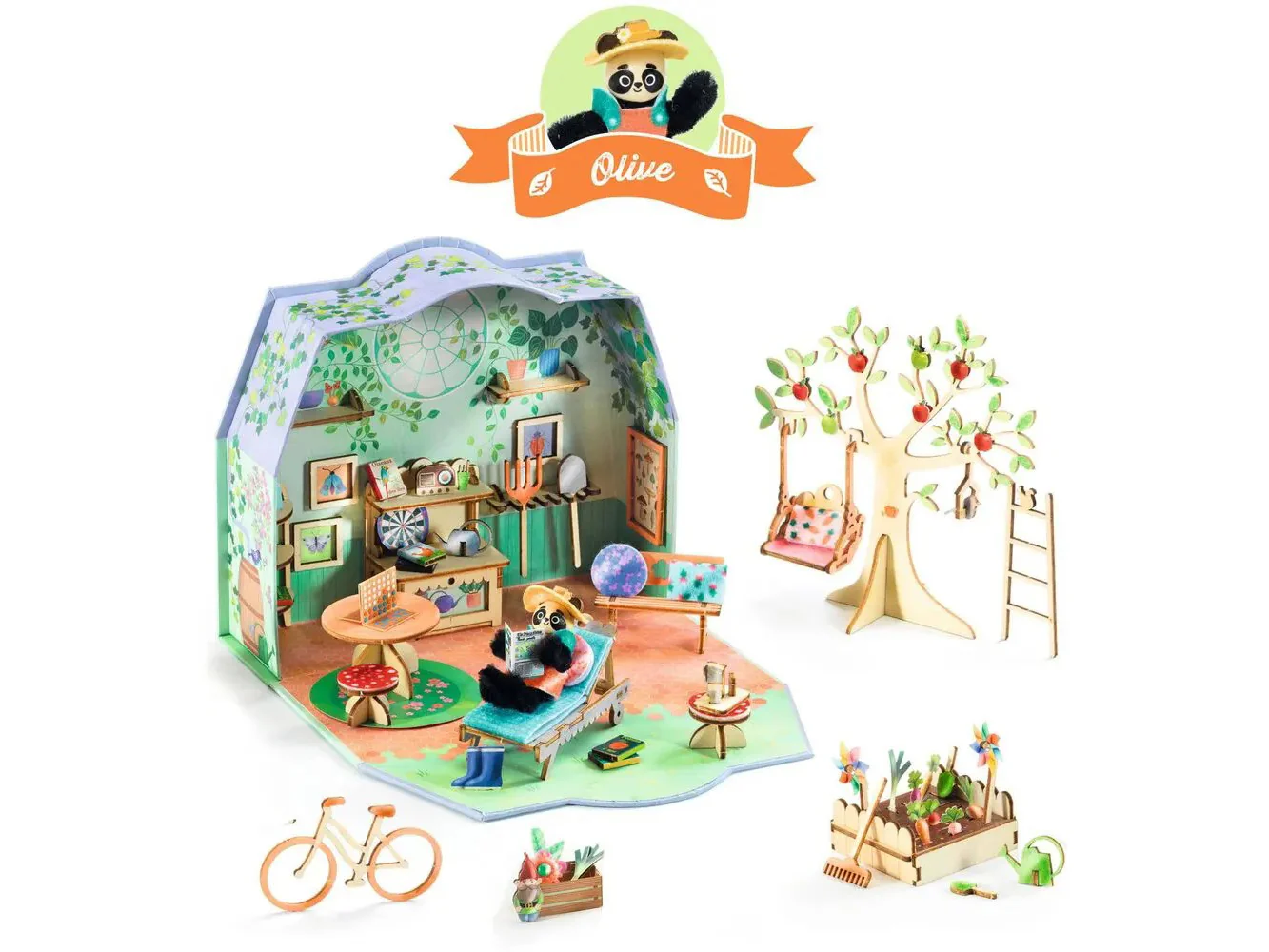 Maison miniature DIY Mi House - Olive - Djeco - Image 2