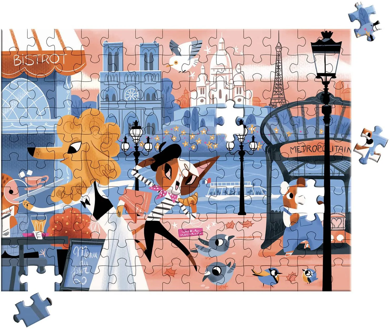 Mini puzzle - Bonjour Paris - 130 pièces - Image 2