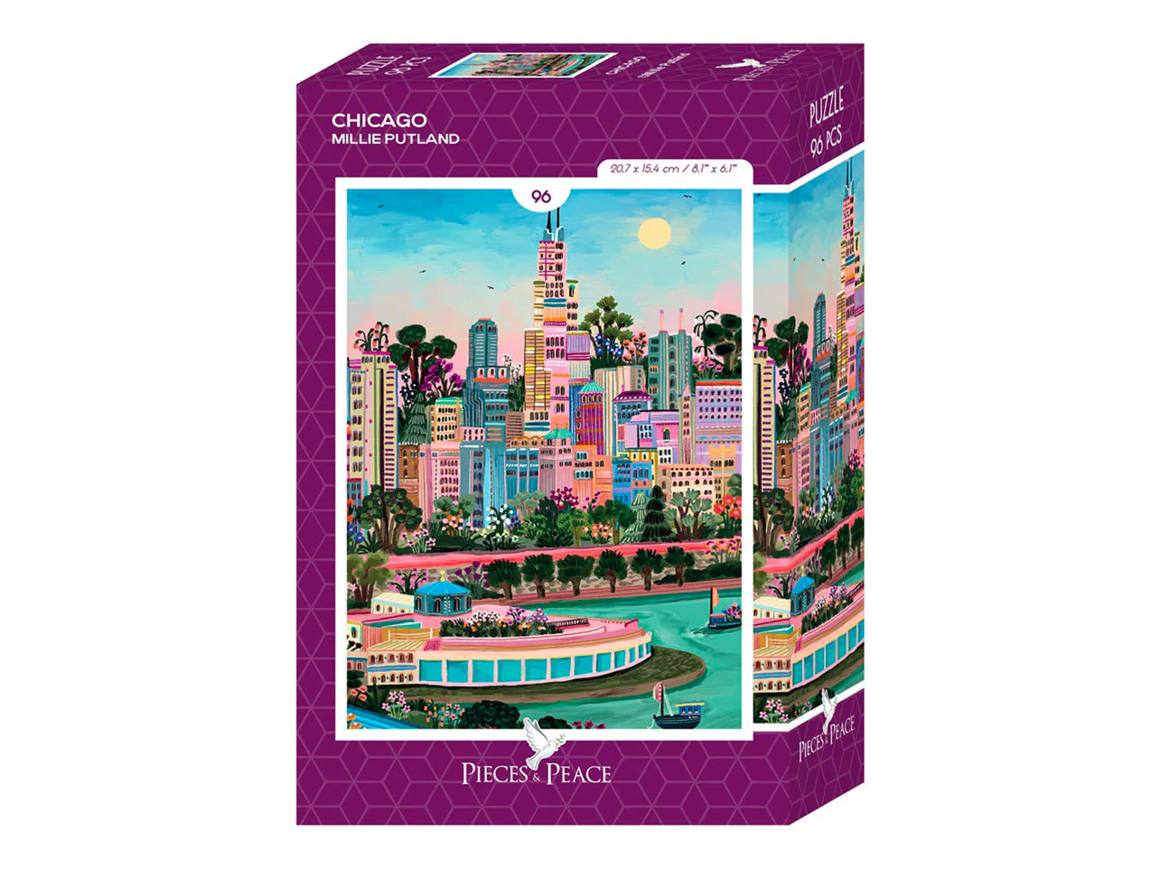 Mini Puzzle – Chicago 96 pièces - Pieces & Peace