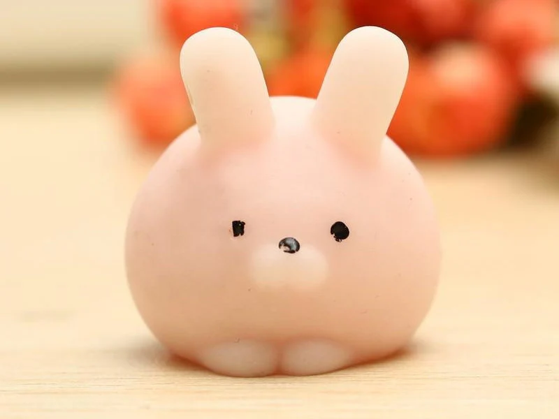 Mini squishy lapin rose mignon - anti-stress - Image 3