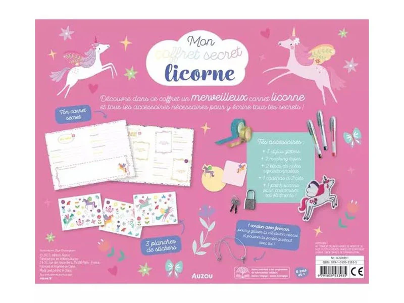 Mon carnet secret licorne - Auzou - Image 2