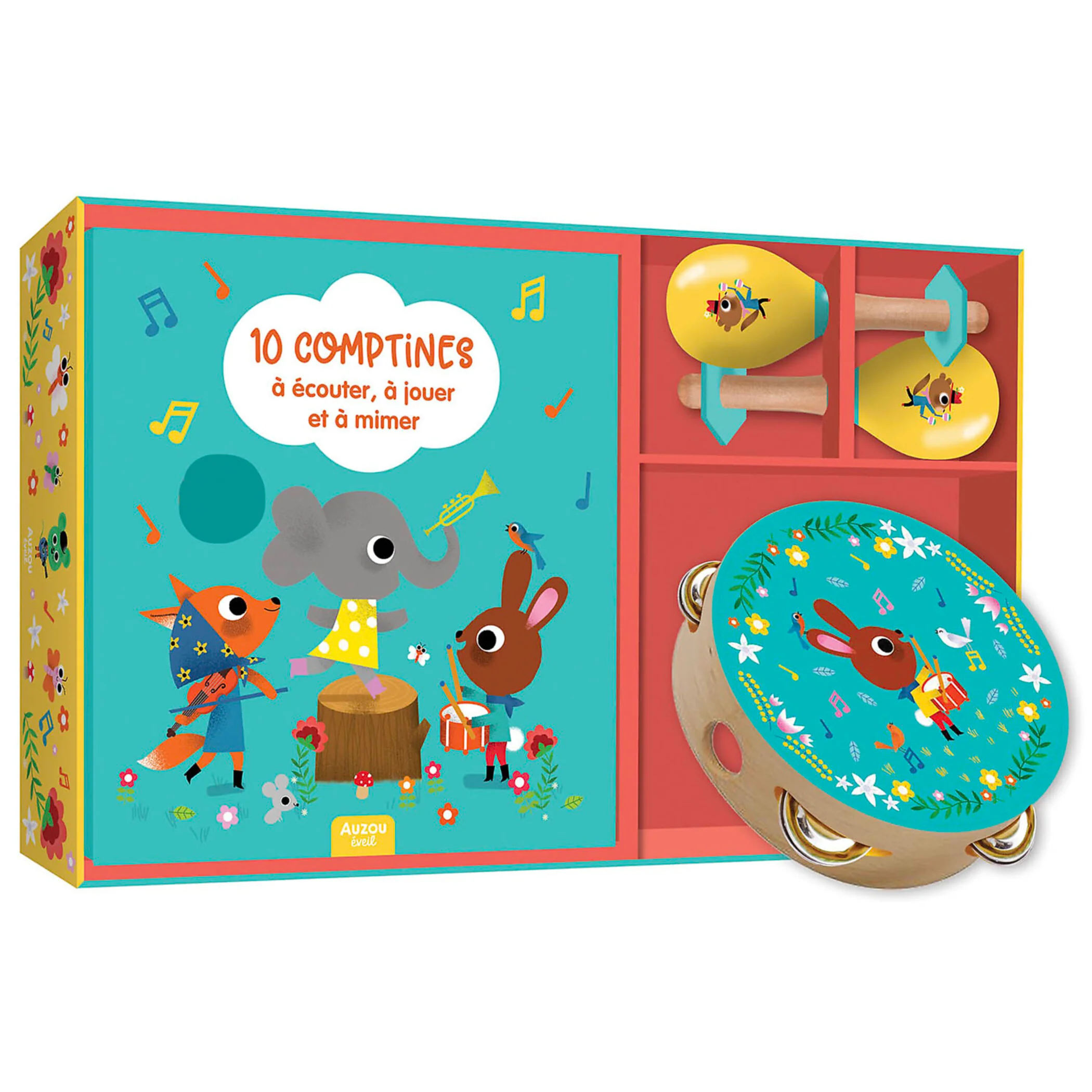 Mon coffret d'éveil musical avec 10 comptines Auzou