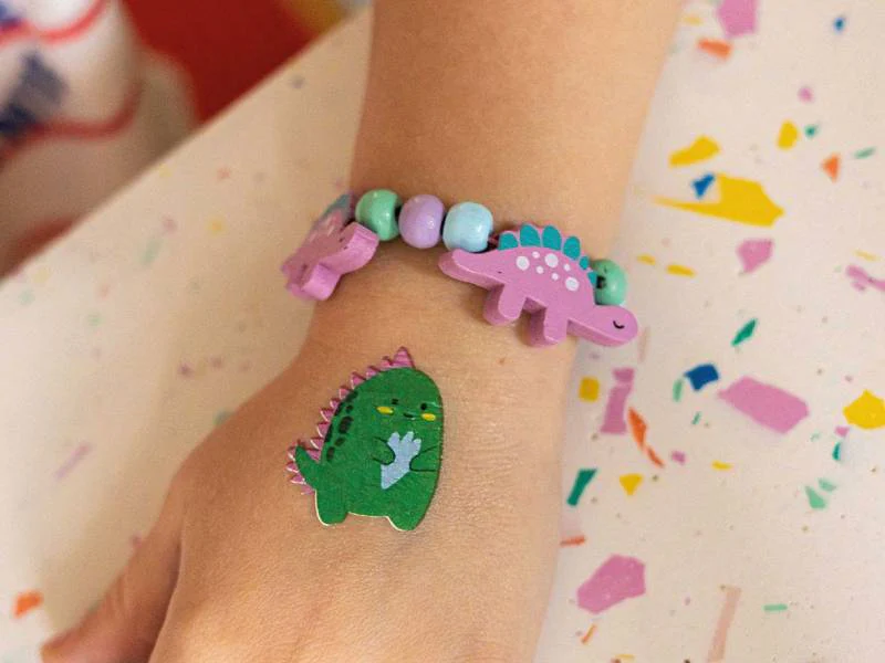 Mon kit bijou enfant - Bracelet dinosaures - Image 3