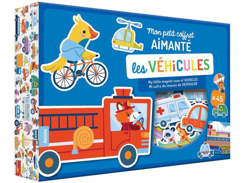 Mon petit coffret aimanté - Les véhicules