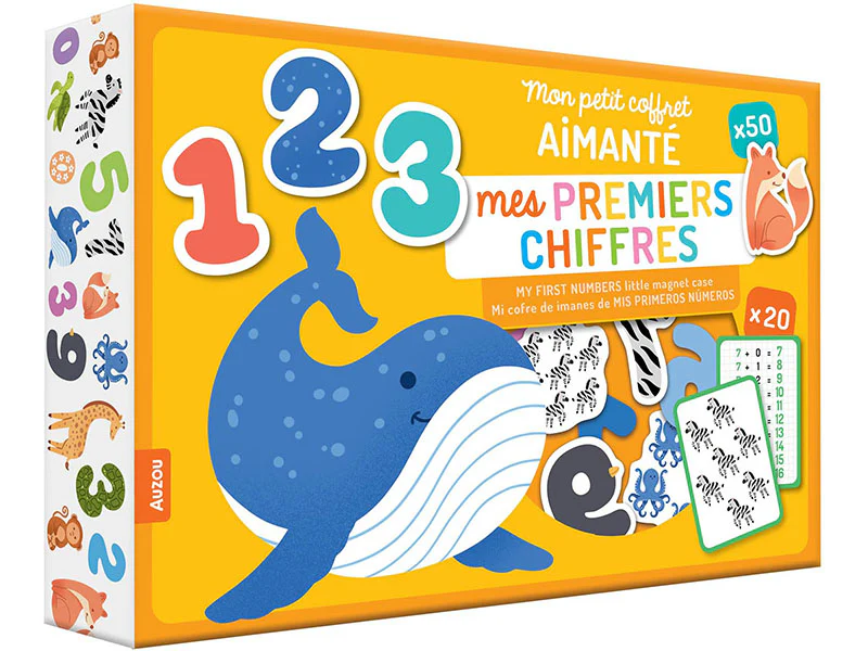 Mon petit coffret aimanté - Mes premiers chiffres - Auzou