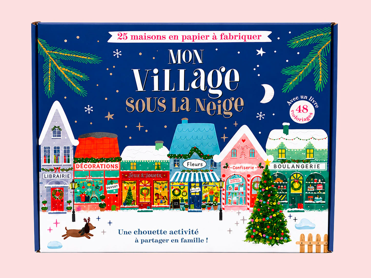 Mon village sous la neige - Kit de fabrication de 25 maisons - Image 2
