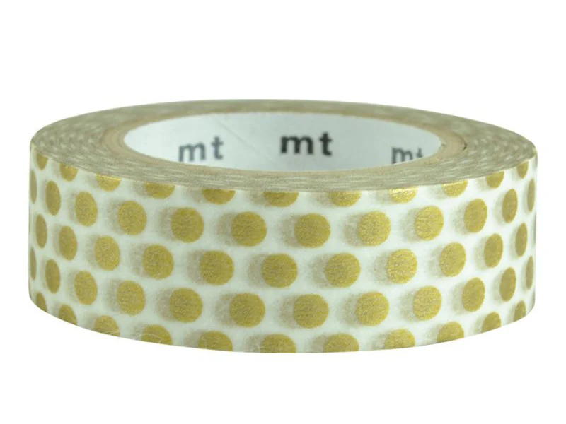 Masking tape washi motif - Pois dorés - Image 5