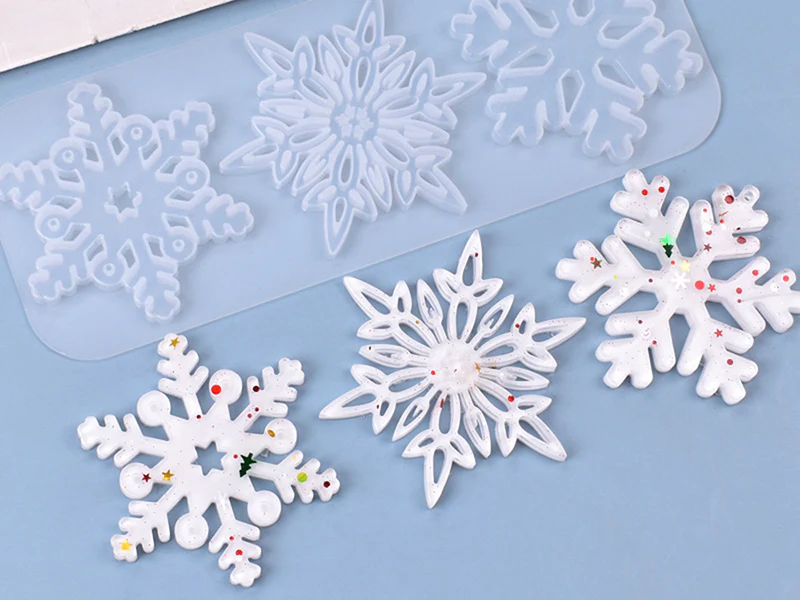 Moule en silicone - 3 flocons de neige - Image 3