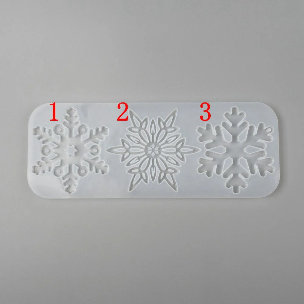 Moule en silicone - 3 flocons de neige - Image 5