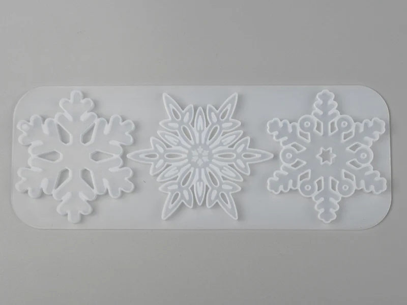 Moule en silicone - 3 flocons de neige - Image 6
