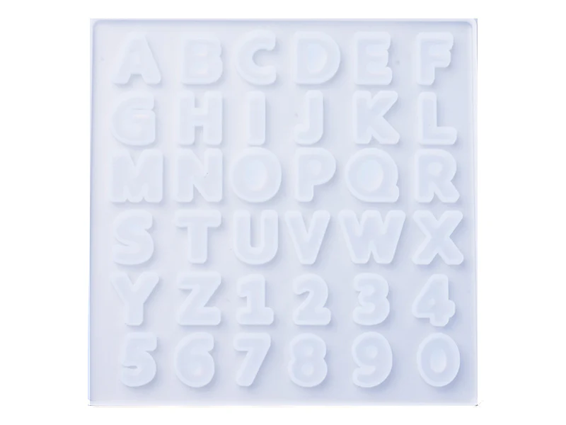 Moule en silicone - alphabet et chiffre